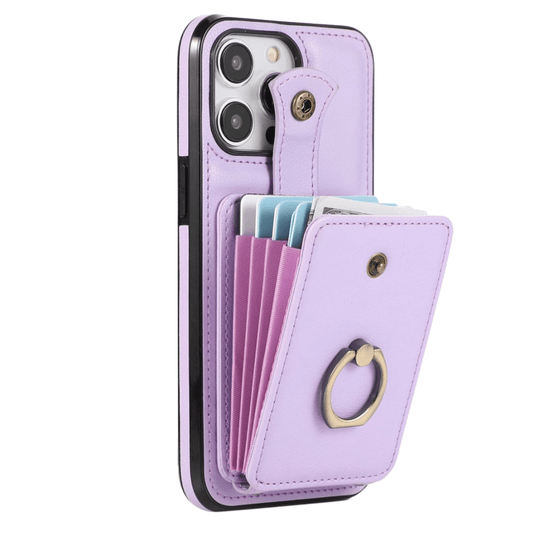 Sanus RFID Blocking Leather Wallet iPhone Case - Astra Cases