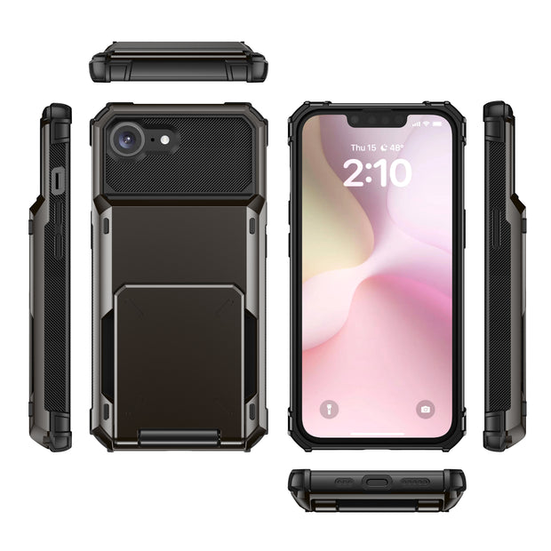 Orbit Shockproof iPhone Wallet Case For 14-16 Series