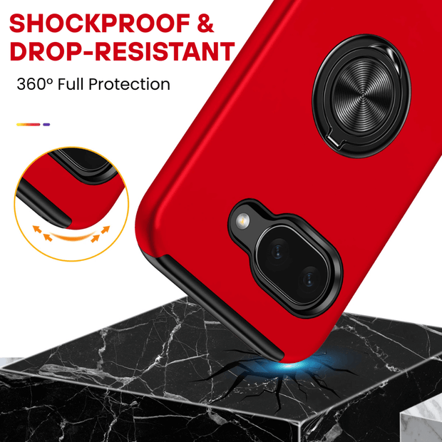 Palea Shockproof Case For Google Pixel With Ring Holder - Astra Cases