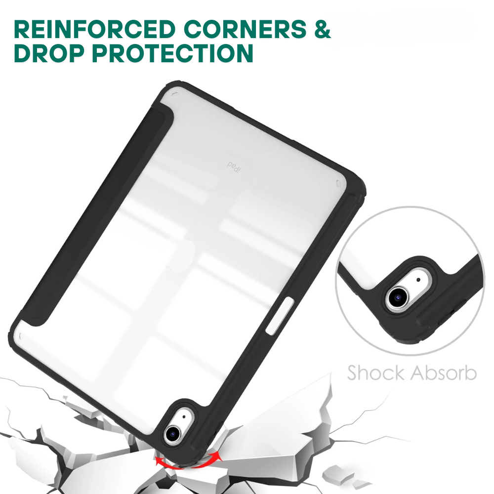 Mirabilis Tri-Fold Acrylic iPad Case With Pencil Holder- Astra Cases