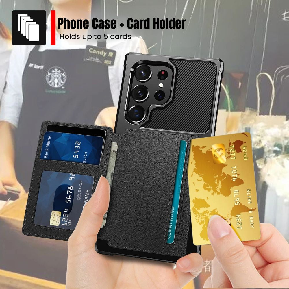 Echo Luxury Leather Wallet Case For Galaxy S Series - Astra Cases