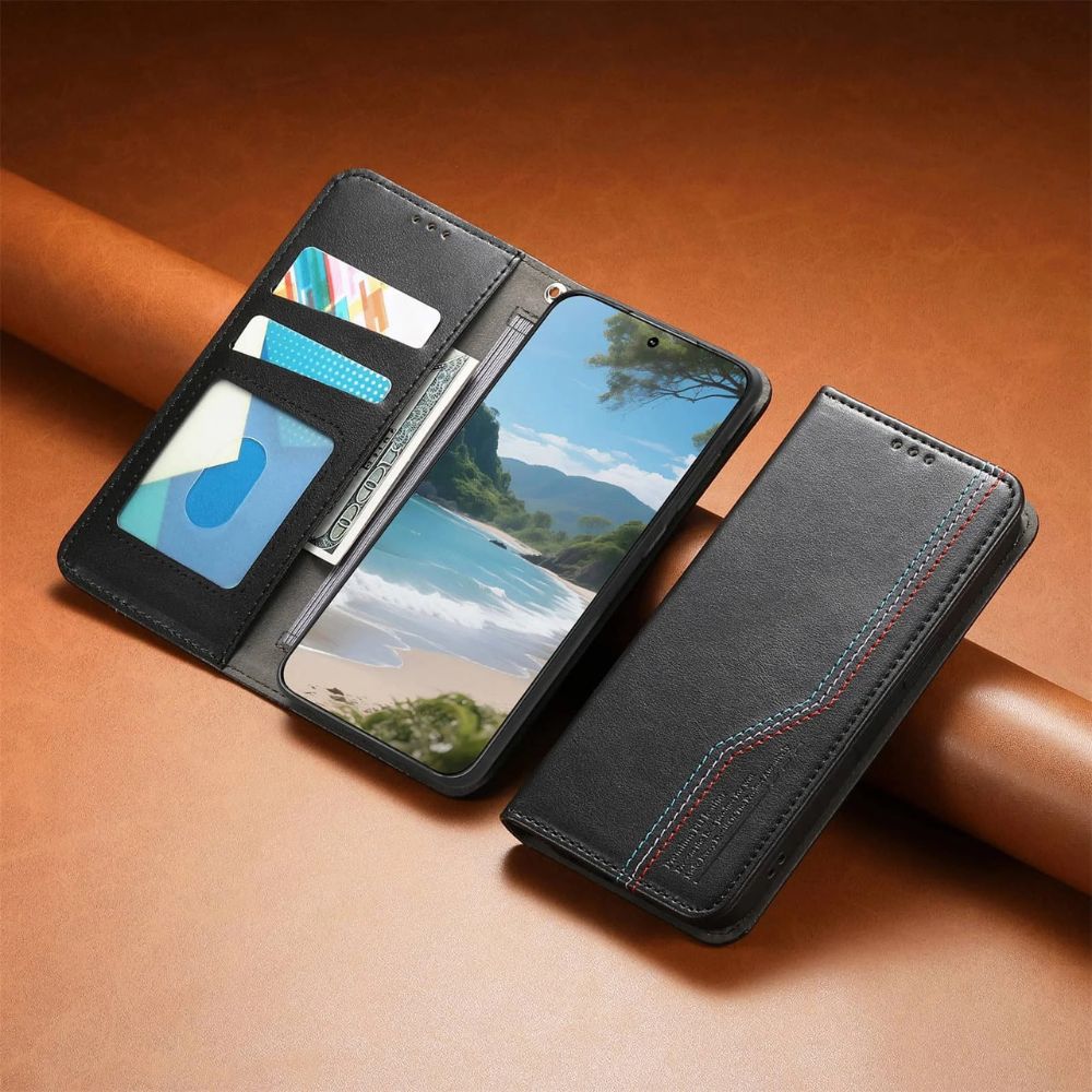 Civis Leather Wallet Flip iPhone Case - Astra Cases