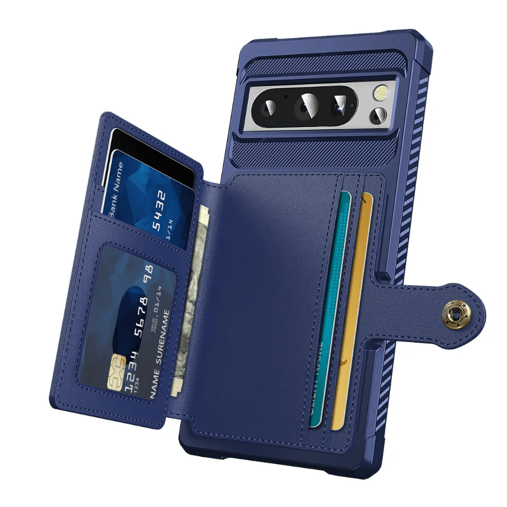 Abeo Shockproof Leather Wallet Case For Google Pixel - Astra Cases