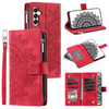Erro Magnetic Leather Wallet Case With Straps For Galaxy A Series