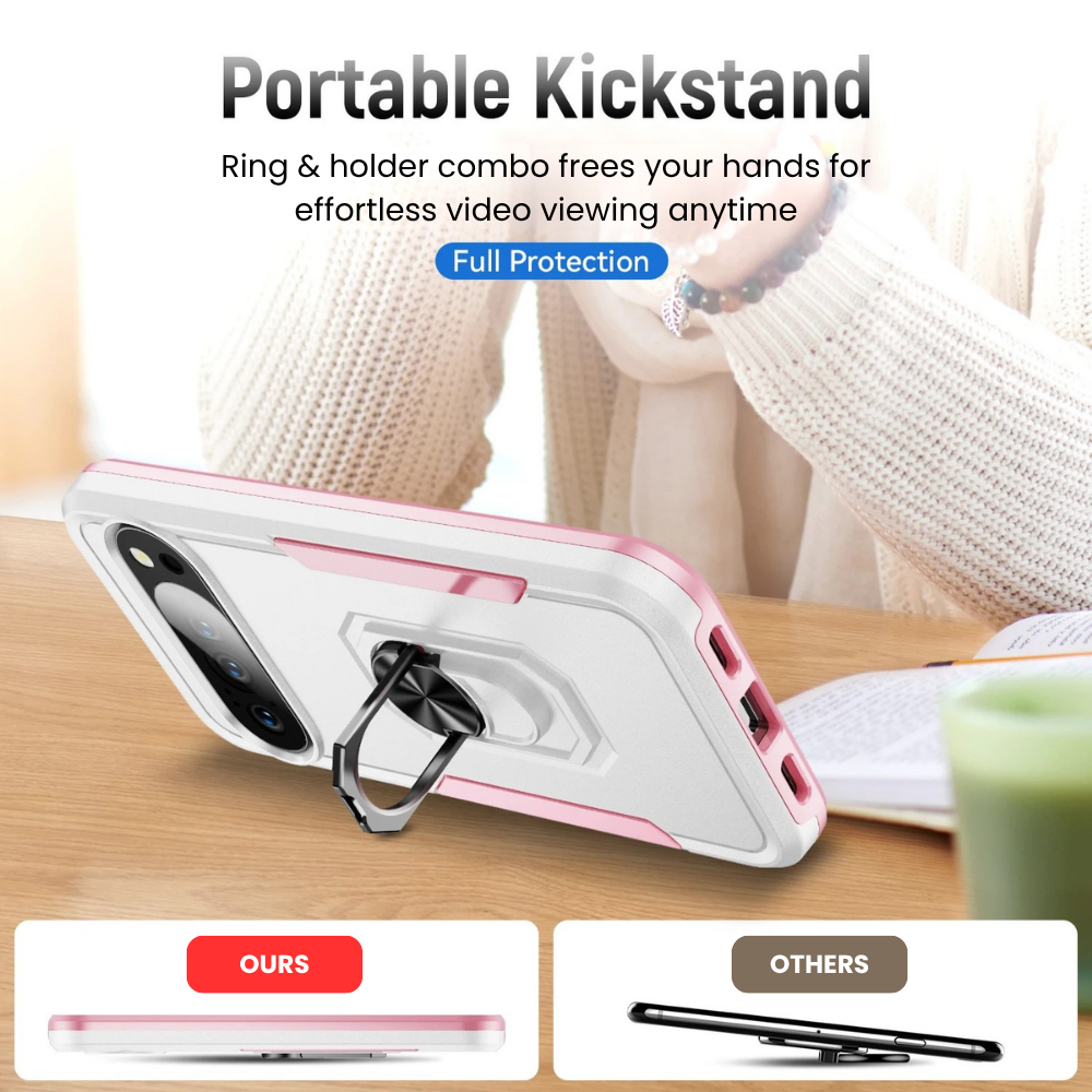 Odio Shockproof Case For Google Pixel With Ring Holder - Astra Cases