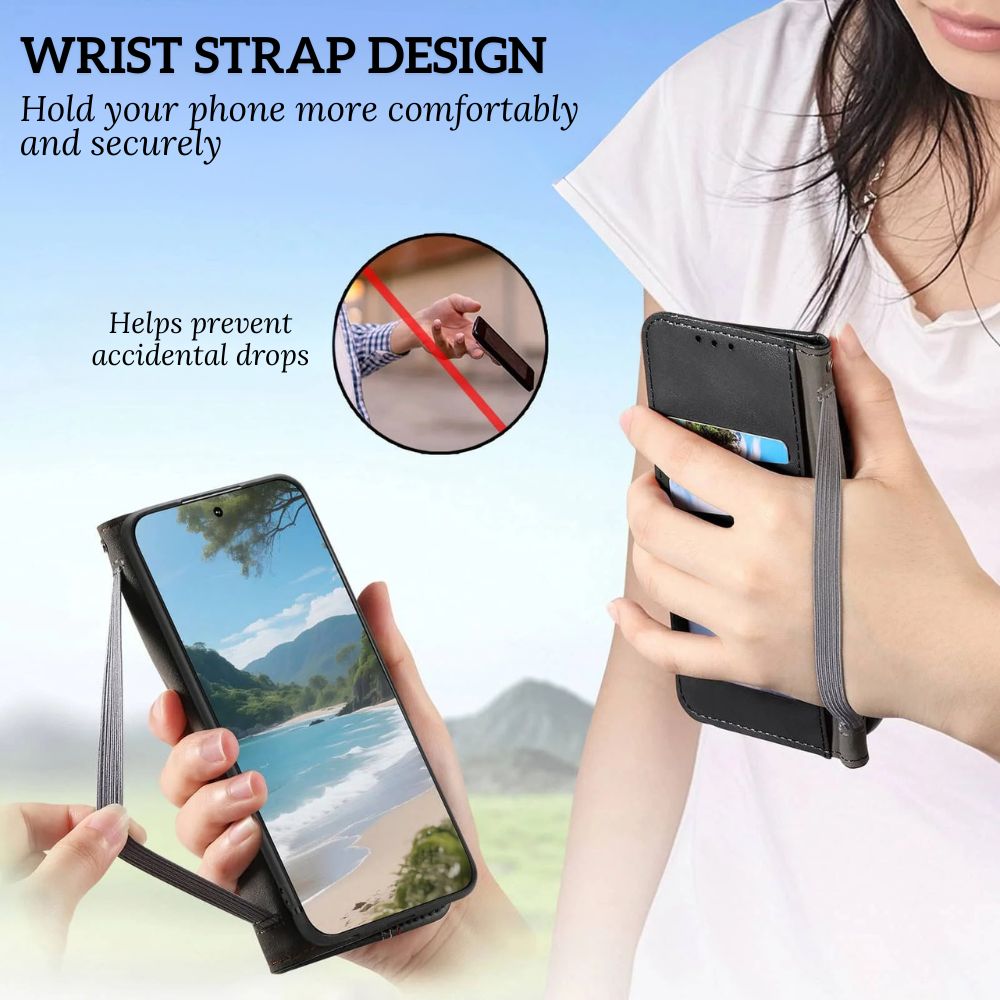 Civis Leather Wallet Flip iPhone Case - Astra Cases