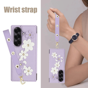 Privo Floral Design Detachable Wallet Case For Galaxy Z Fold - Astra Cases