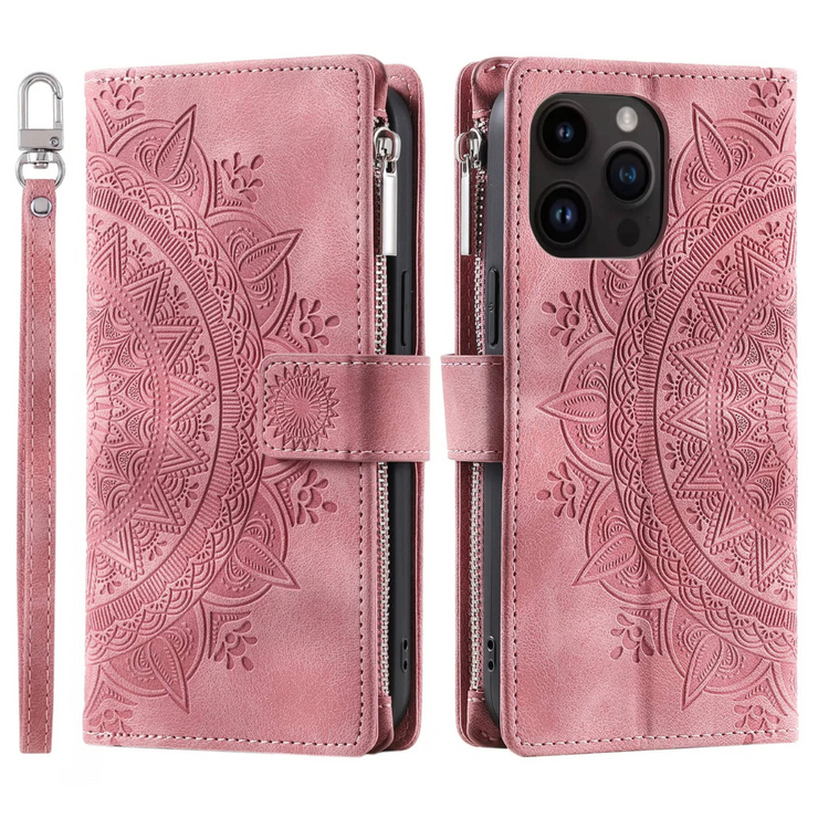 Denuo Magnetic Leather Wallet iPhone Case With Straps