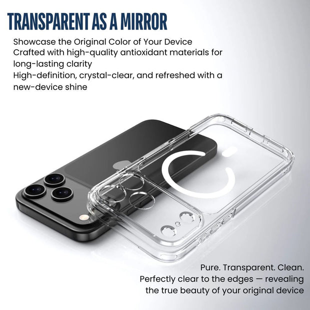 Cavus Clear Shockproof MagSafe iPhone Case - Astra Cases