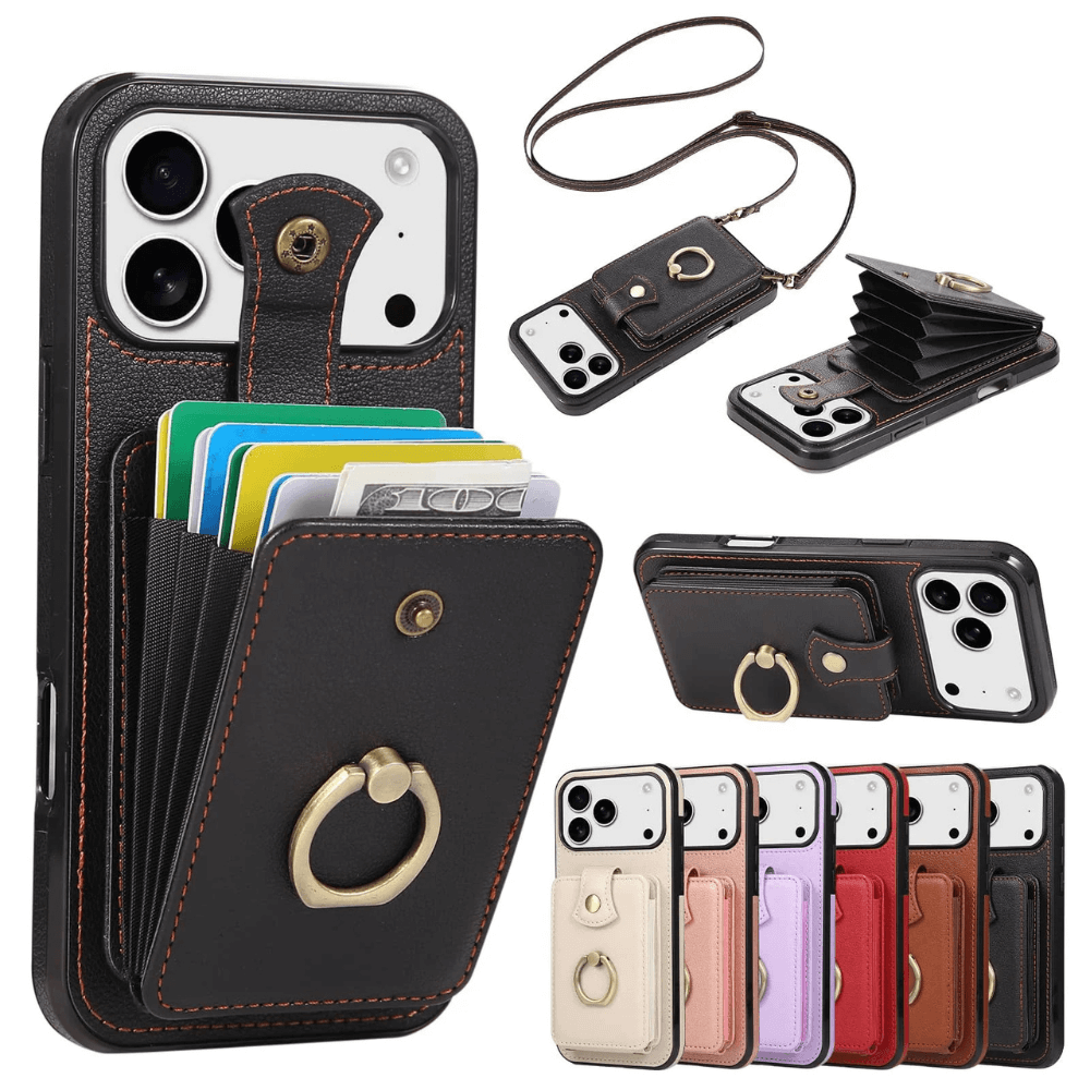 Sanus RFID Blocking Leather Wallet iPhone Case - Astra Cases