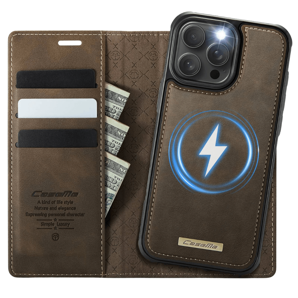 Quae Leather Flip MagSafe Wallet iPhone Case - Astra Cases