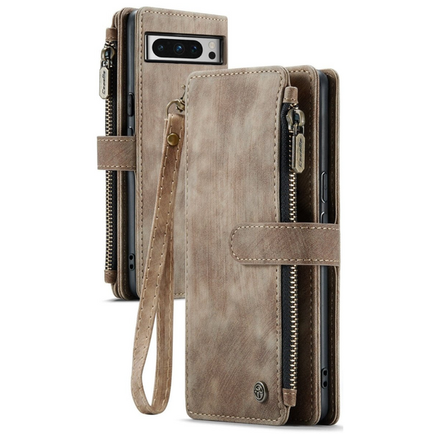 Cordis Leather Wallet Case For Google Pixel With Lanyard