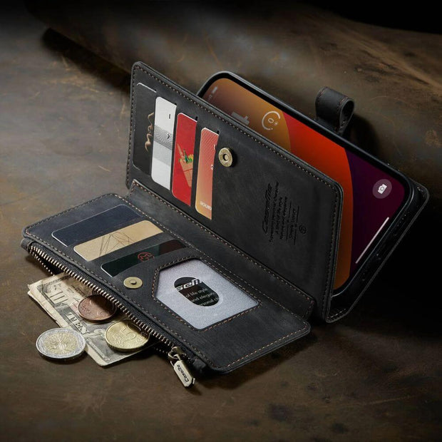 Saevio Magnetic Leather iPhone Case - Astra Cases