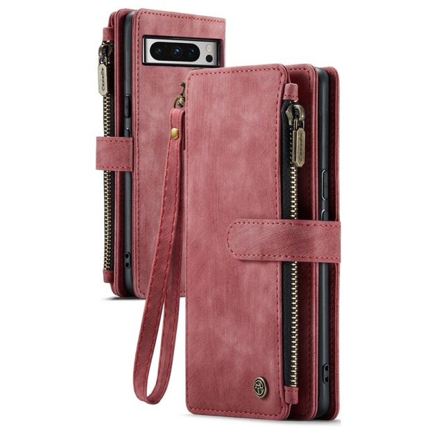 Cordis Leather Wallet Case For Google Pixel With Lanyard