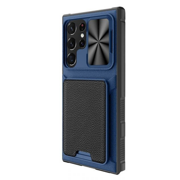 Fax Shockproof Wallet Case With Camera Cover For Galaxy S23 Series