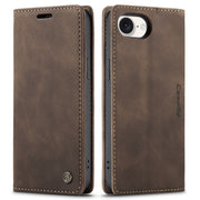 London Leather Wallet iPhone Case For iPhone 13-16 Series