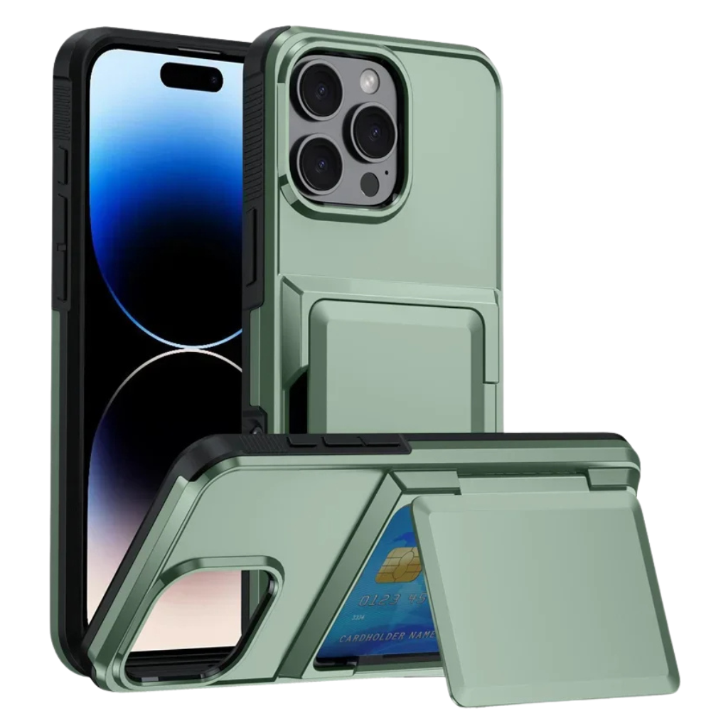 Nareus Shockproof iPhone Case With Card Holder- Astra Cases