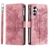 Erro Magnetic Leather Wallet Case With Straps For Galaxy A Series