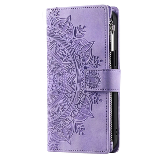 Erro Magnetic Leather Wallet Case With Straps For Galaxy A Series