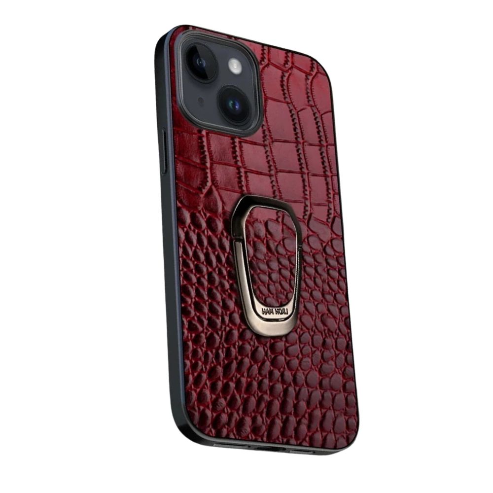 Adepto Leather iPhone Case With Ring - Astra Cases