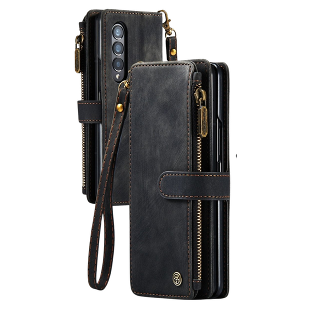 Cernere Magnetic Leather Wallet Case for Samsung Galaxy Z Fold 3 & 4