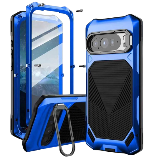 Gens Heavy-Duty Google Pixel Case with Built-in Tempered Glass & Camera Kickstand