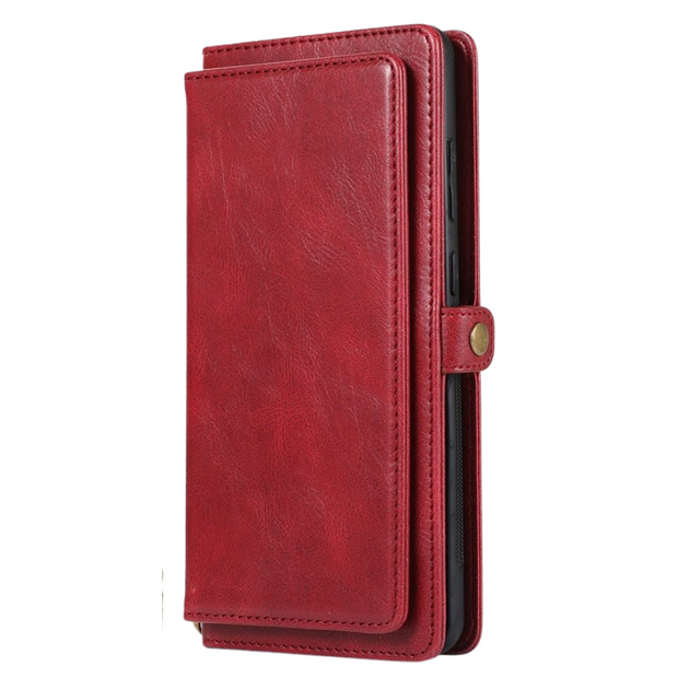 Mereo Magnetic Leather Galaxy Wallet Case with Lanyard and Card Slot