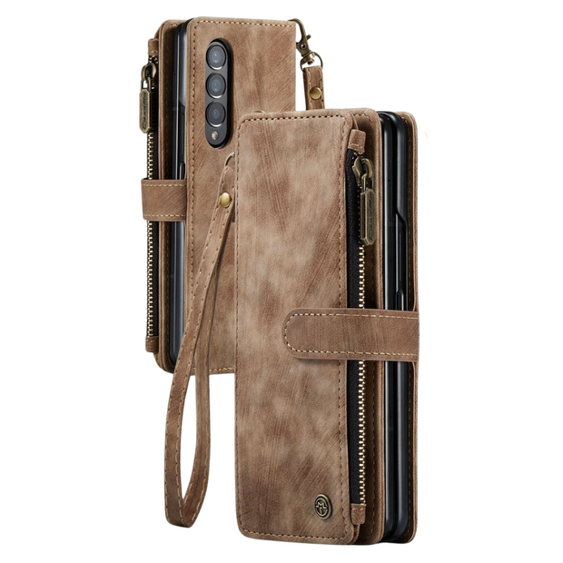 Cernere Magnetic Leather Wallet Case for Samsung Galaxy Z Fold 3 & 4