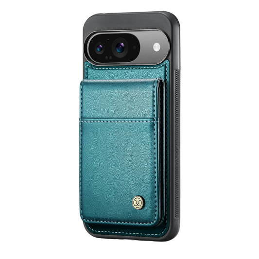 Fluo Magnetic Leather Wallet Case For Google Pixel