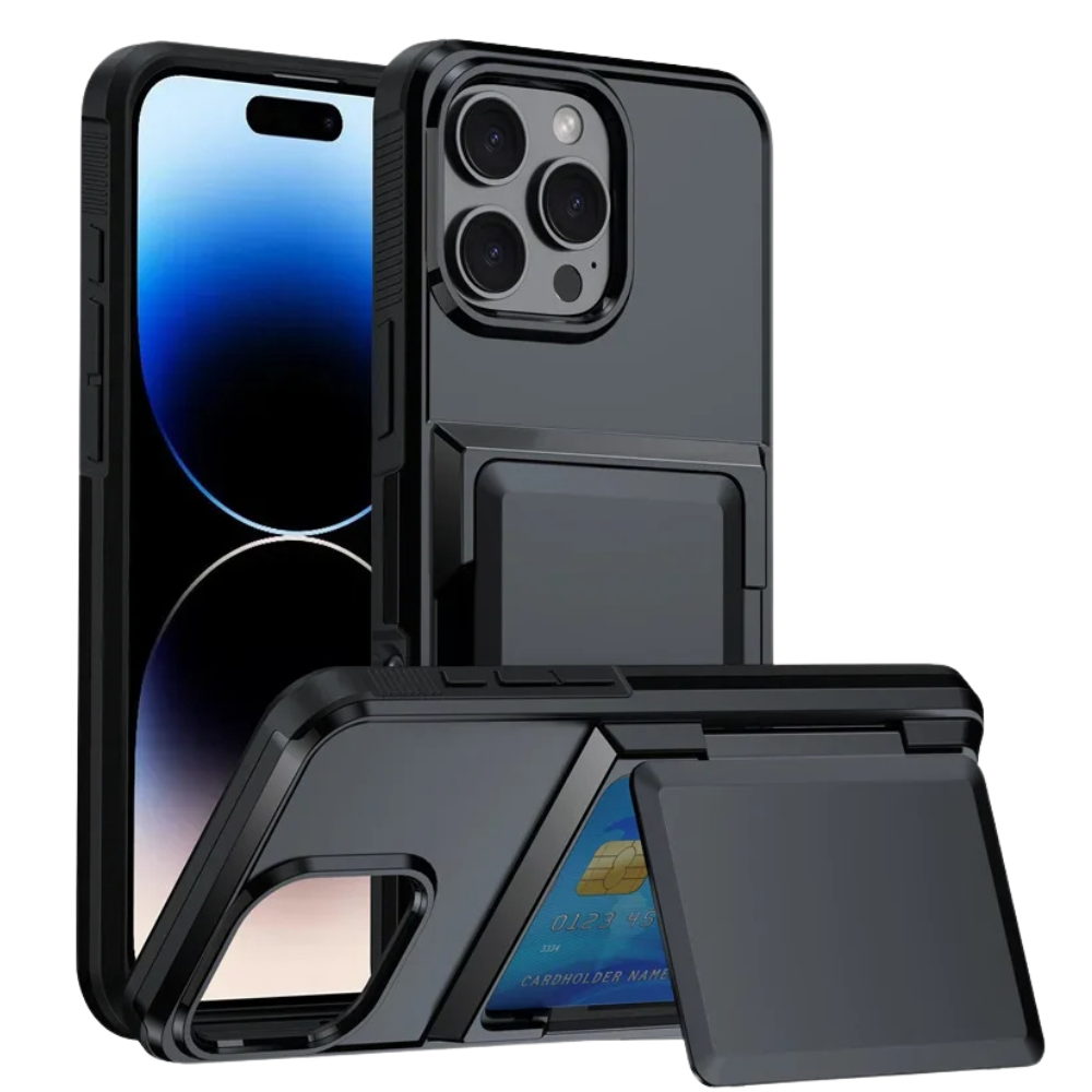 Nareus Shockproof iPhone Case With Card Holder- Astra Cases