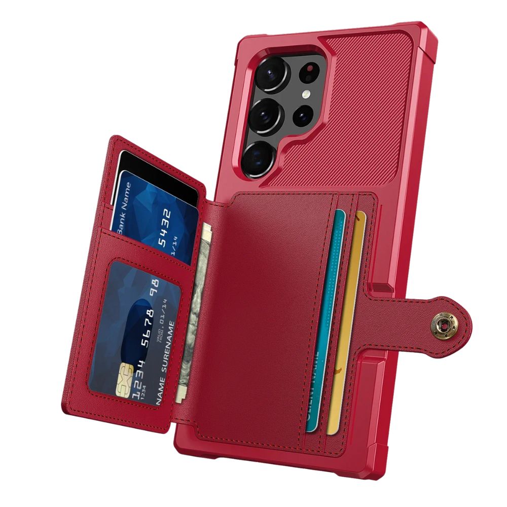 Echo Luxury Leather Wallet Case For Galaxy S Series - Astra Cases