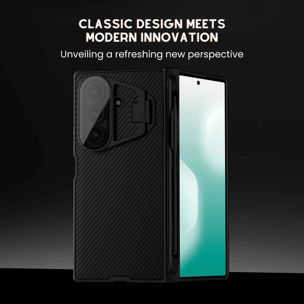 Parvus Shockproof Matte Case For Galaxy Z Fold 7 With S-Pen Holder - Astra Cases