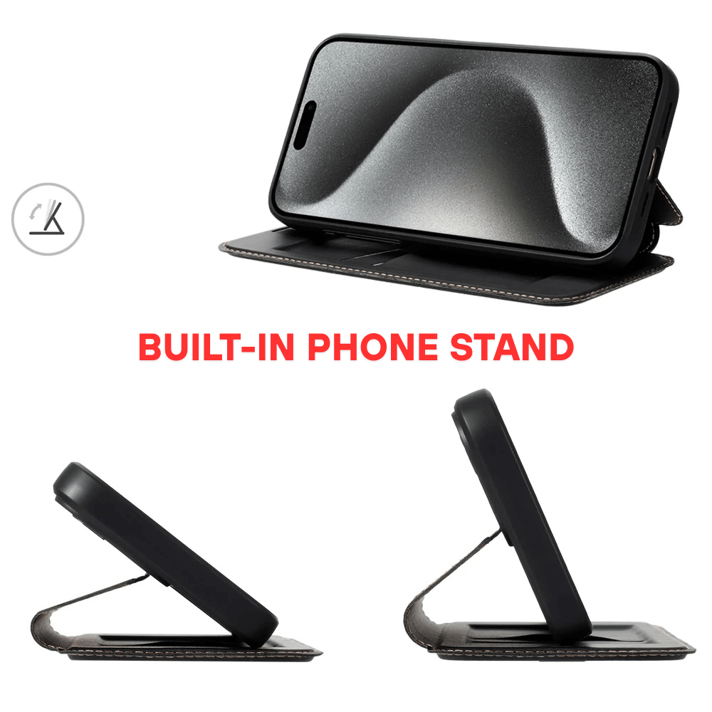 Refero Leather Wallet iPhone Case - Astra Cases