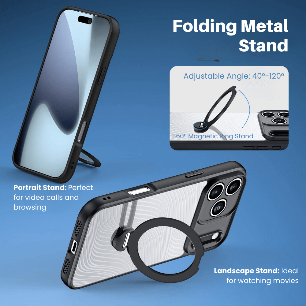 Vere Slim Shockproof MagSafe iPhone Case With Ring Holder - Astra Cases