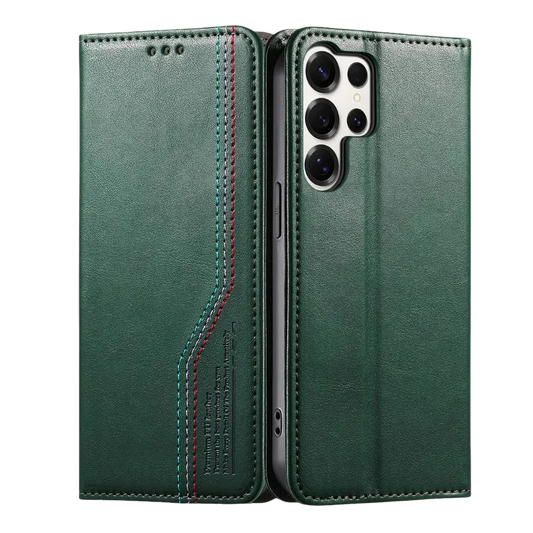 Ceteri Leather Wallet Flip Case For Galaxy S Series