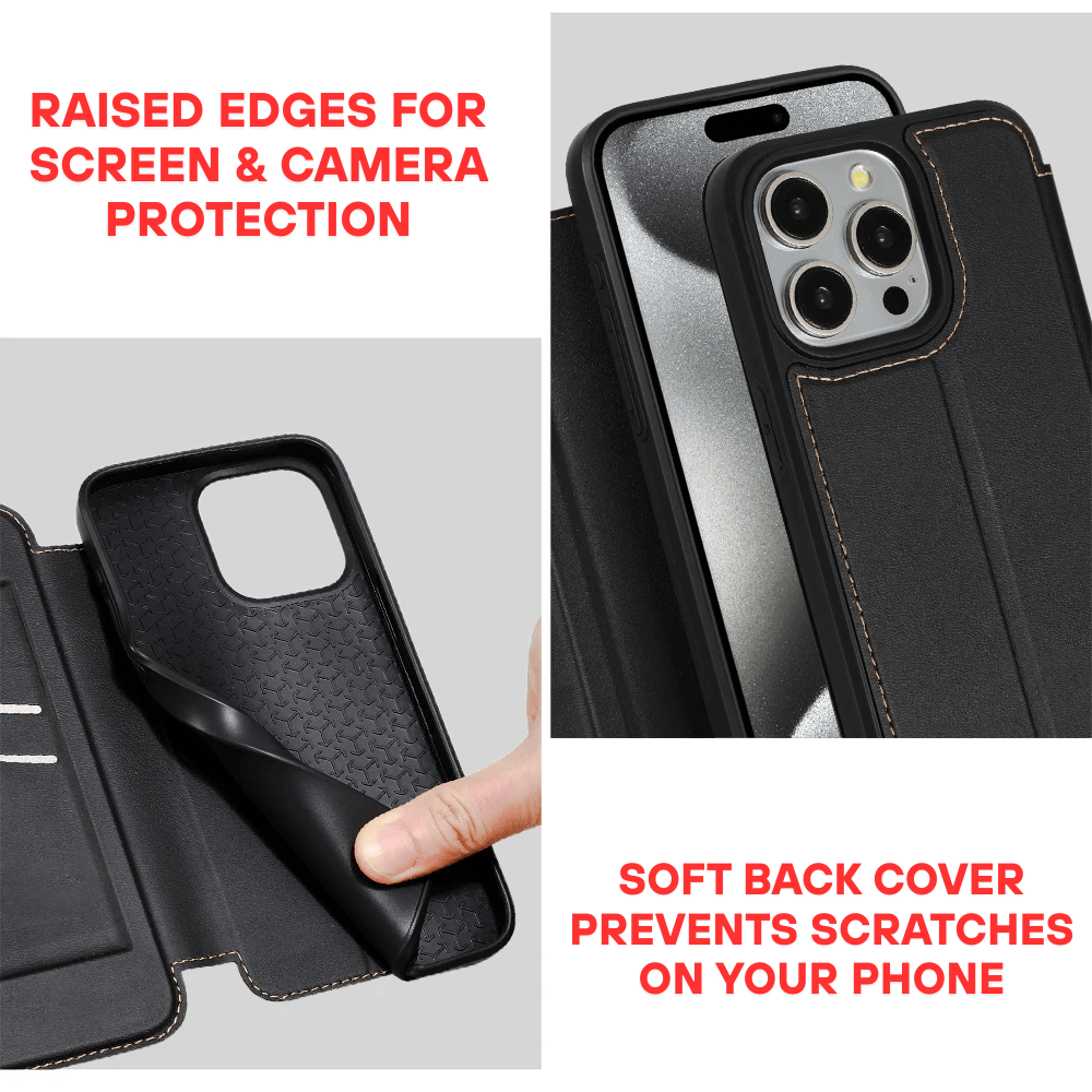 Refero Leather Wallet iPhone Case - Astra Cases