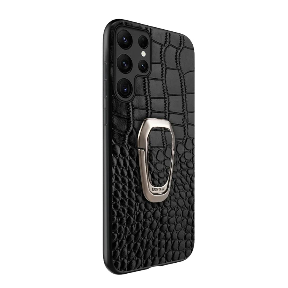 Acidus Leather Galaxy Case With Ring - Astra Cases