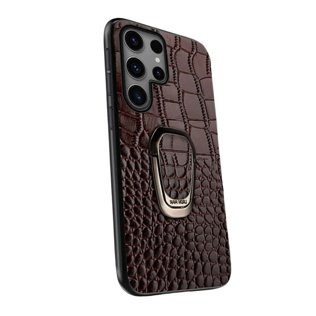Acidus Leather Galaxy Case With Ring - Astra Cases