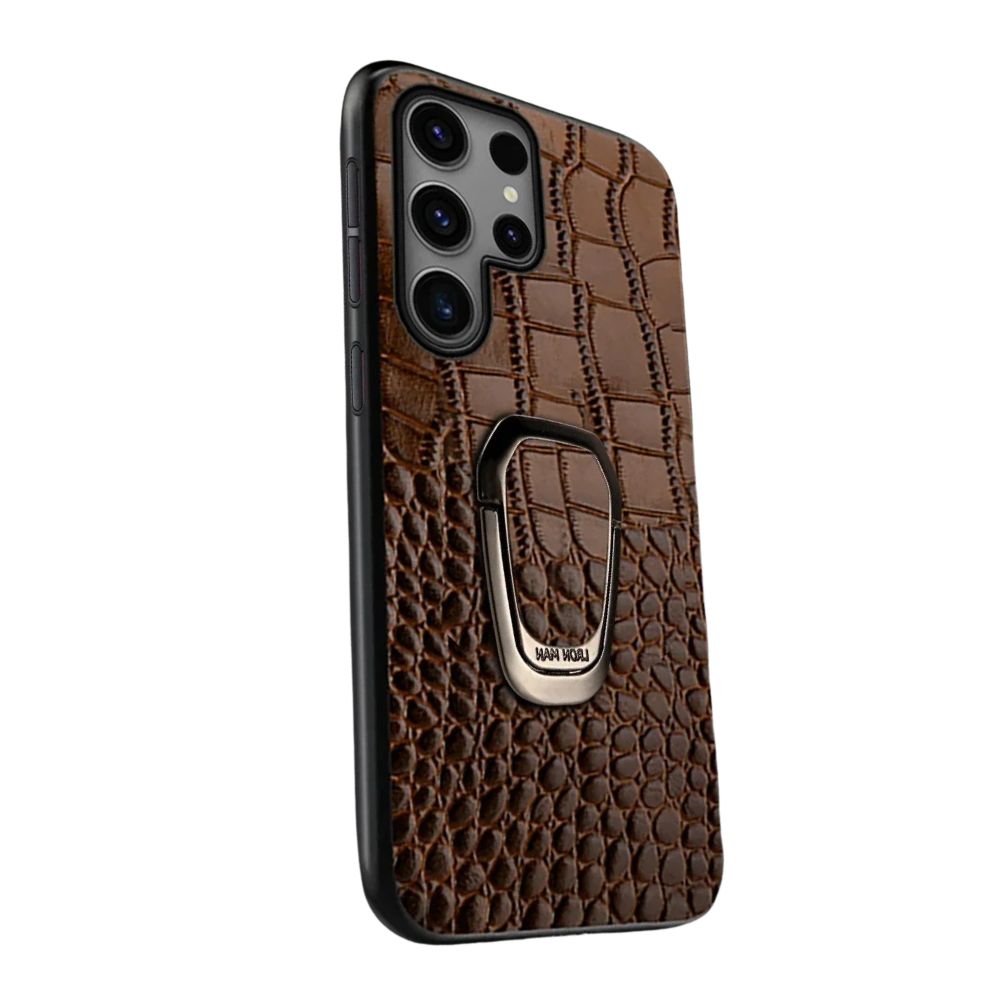 Acidus Leather Galaxy Case With Ring - Astra Cases