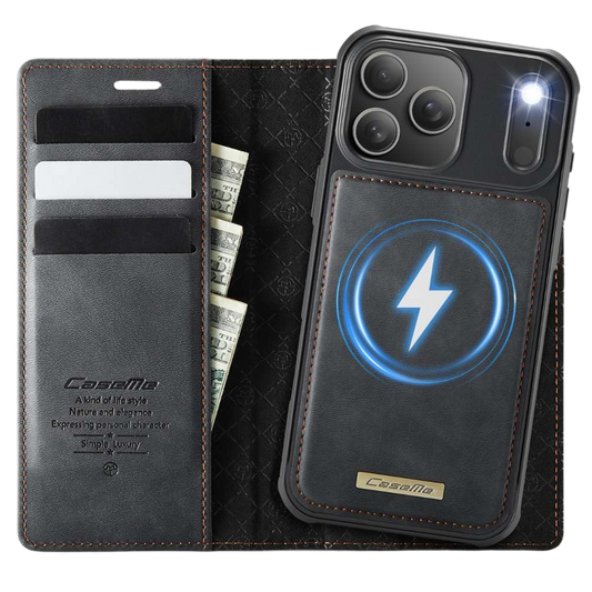 Quae Leather Flip MagSafe Wallet iPhone Case