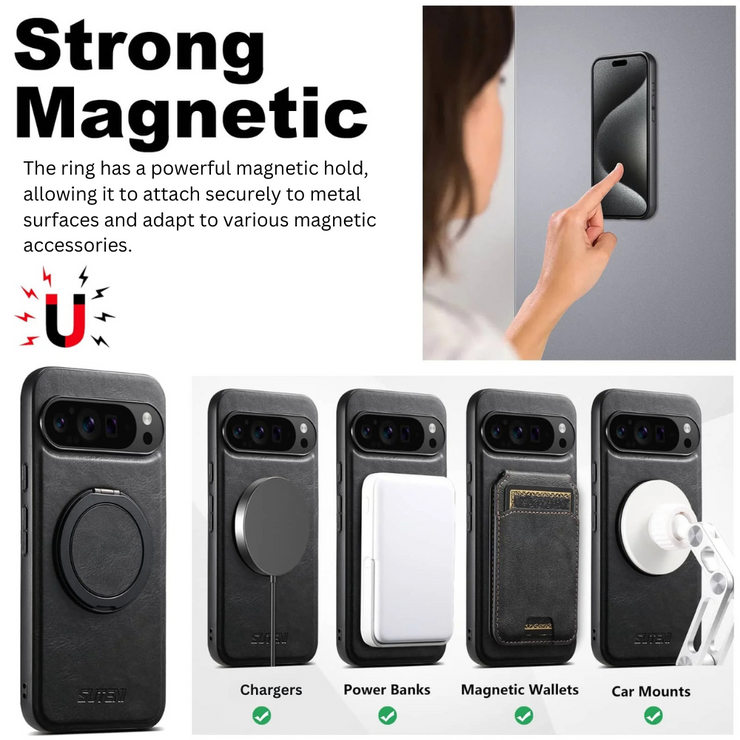 Callidus Leather Case With Built-in Kickstand For Google Pixel