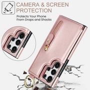Defigo Magnetic Wallet Leather Case For Galaxy S Series
