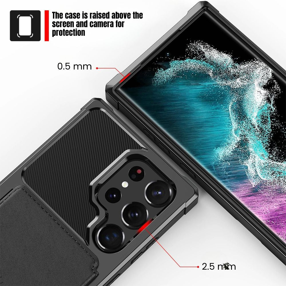 Echo Luxury Leather Wallet Case For Galaxy S Series - Astra Cases