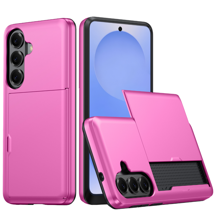 Everto Military Grade Slide Wallet Galaxy Case With Card Slot