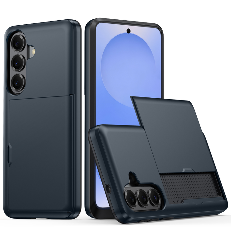 Everto Military Grade Slide Wallet Galaxy Case With Card Slot