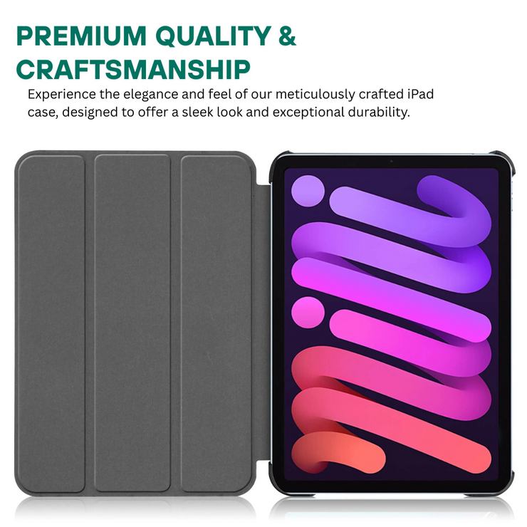 Infletus Tri-Fold Shockproof Leather iPad Case