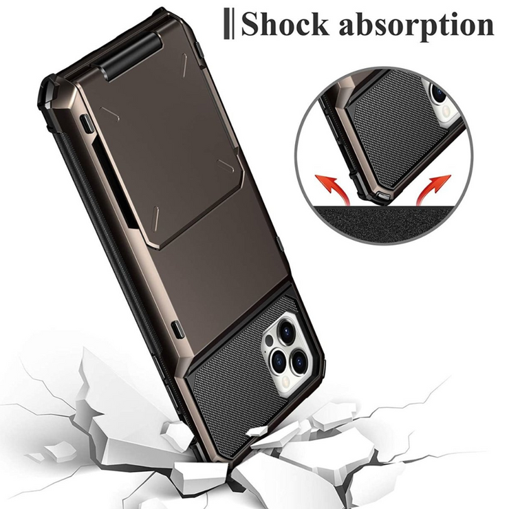 Orbit Shockproof iPhone Wallet Case For 14-16 Series