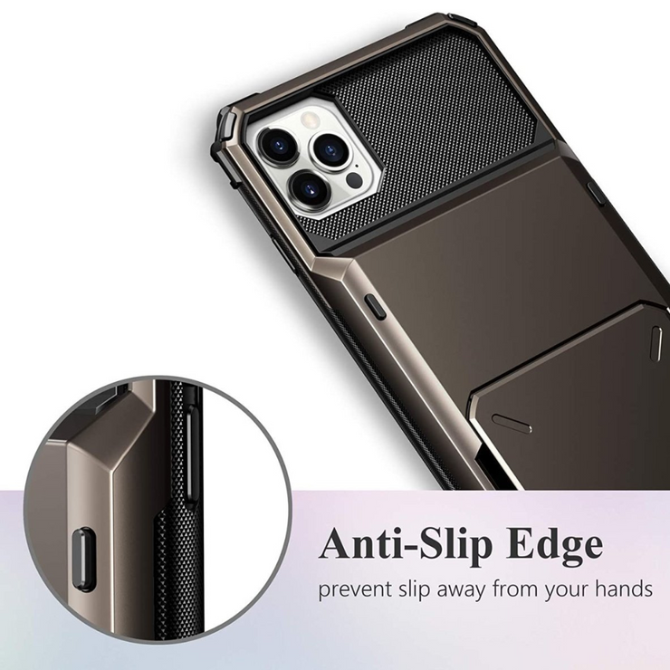 Orbit Shockproof iPhone Wallet Case For 14-16 Series