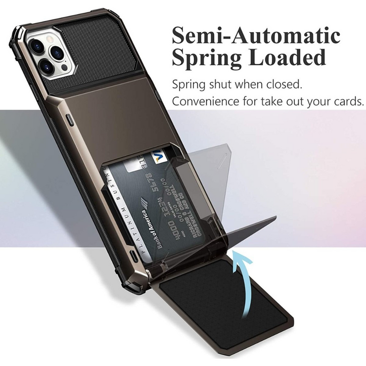 Orbit Shockproof iPhone Wallet Case For 14-16 Series