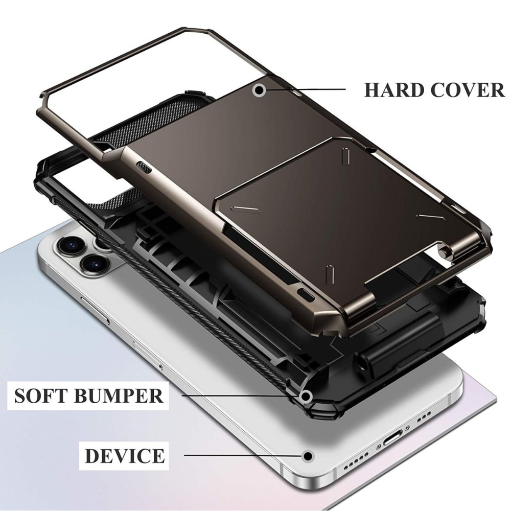 Orbit Shockproof iPhone Wallet Case For X, 11 & 12 Series - Astra Cases
